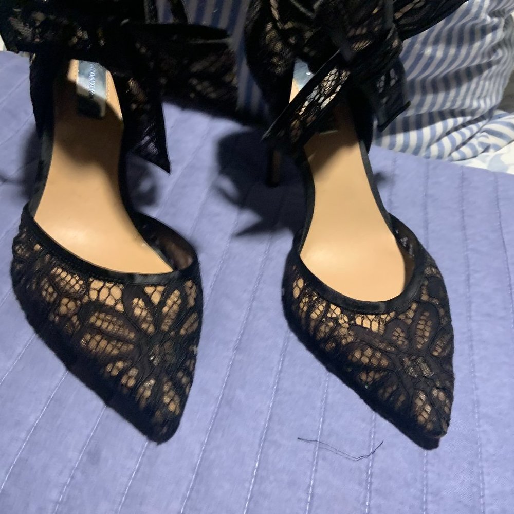 INC AIAA Black Women Heels Size 8 1/2M